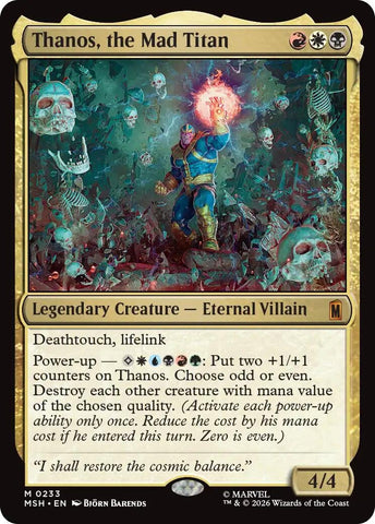 Image for Thanos, the Mad Titan (233) (MSH) - Magic: The Gathering