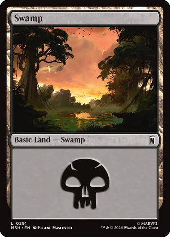 Image for Swamp (0291) (291) (MSH) - Magic: The Gathering