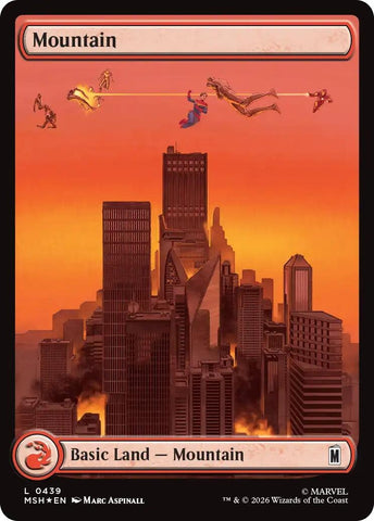 Image for Mountain (0439) (Surge Foil) (439) (MSH) - Magic: The Gathering