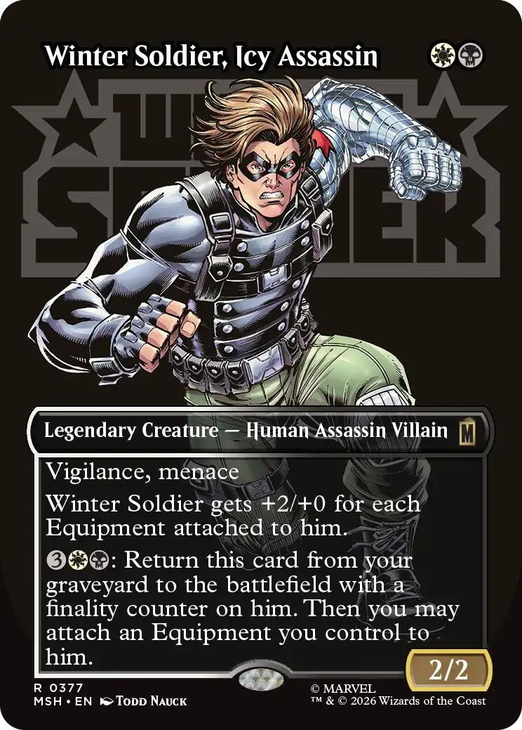 Winter Soldier, Icy Assassin (Borderless) (377) (MSH)
