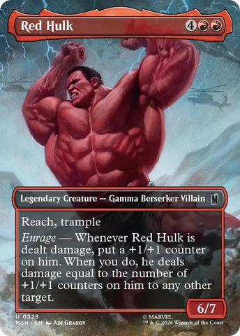 Red Hulk (Borderless) (329) (MSH)