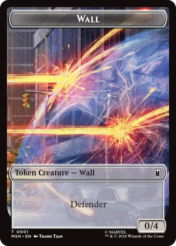 Wall // Alien Double-Sided Token (1 // 11) (MSH)