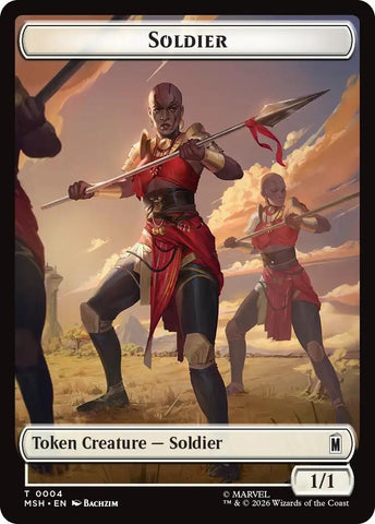 Soldier // Clue Double-Sided Token (4 // 17) (MSH)