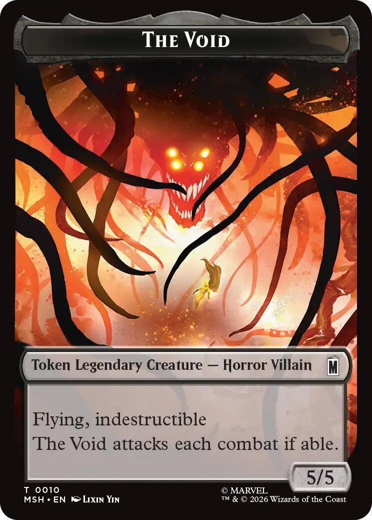 The Void // Squirrel Double-Sided Token (10 // 14) (MSH)