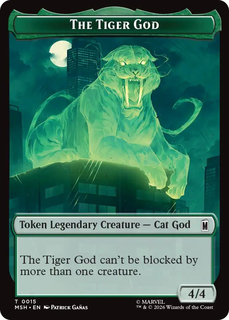 The Tiger God // Sturdy Shield Double-Sided Token (15 // 21) (MSH)