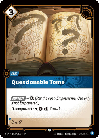 Questionable Tome (054/166) (VEN)