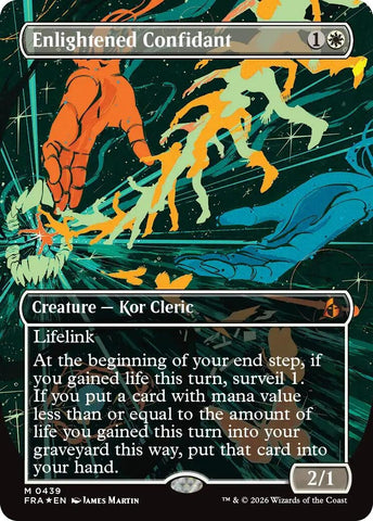 Image for Enlightened Confidant (Borderless) (0439) (439) (FRA) - Magic: The Gathering