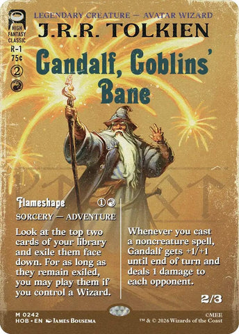 Image for Gandalf, Goblins' Bane (Borderless) (242) (HOB) - Magic: The Gathering