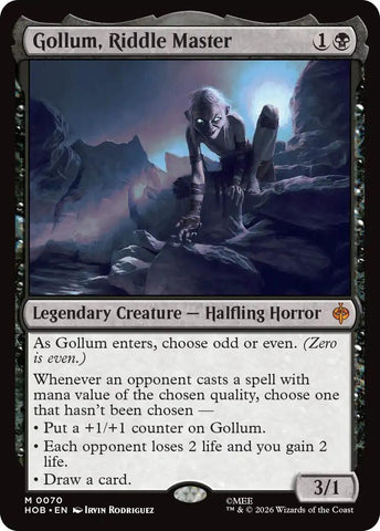 Image for Gollum, Riddle Master (70) (HOB) - Magic: The Gathering