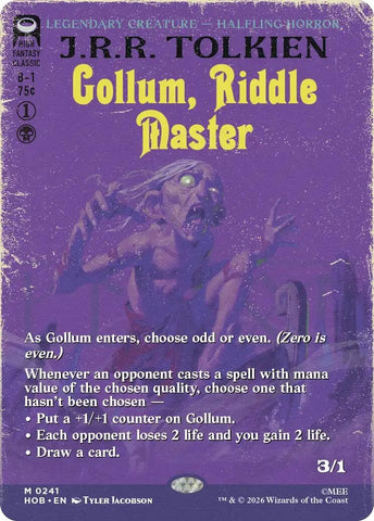 Image for Gollum, Riddle Master (Borderless) (241) (HOB) - Magic: The Gathering