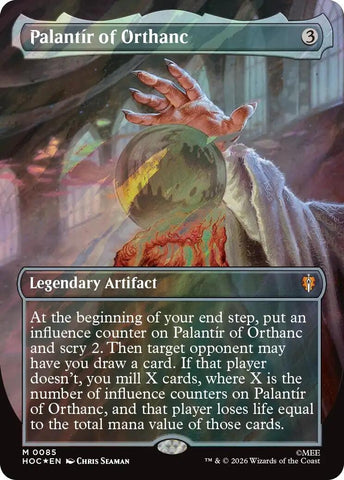 Image for Palantir of Orthanc (Borderless) (Surge Foil) (85) (HOC) - Magic: The Gathering