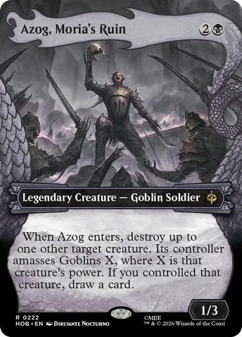 Image for Azog, Moria's Ruin (Showcase) (222) (HOB) - Magic: The Gathering