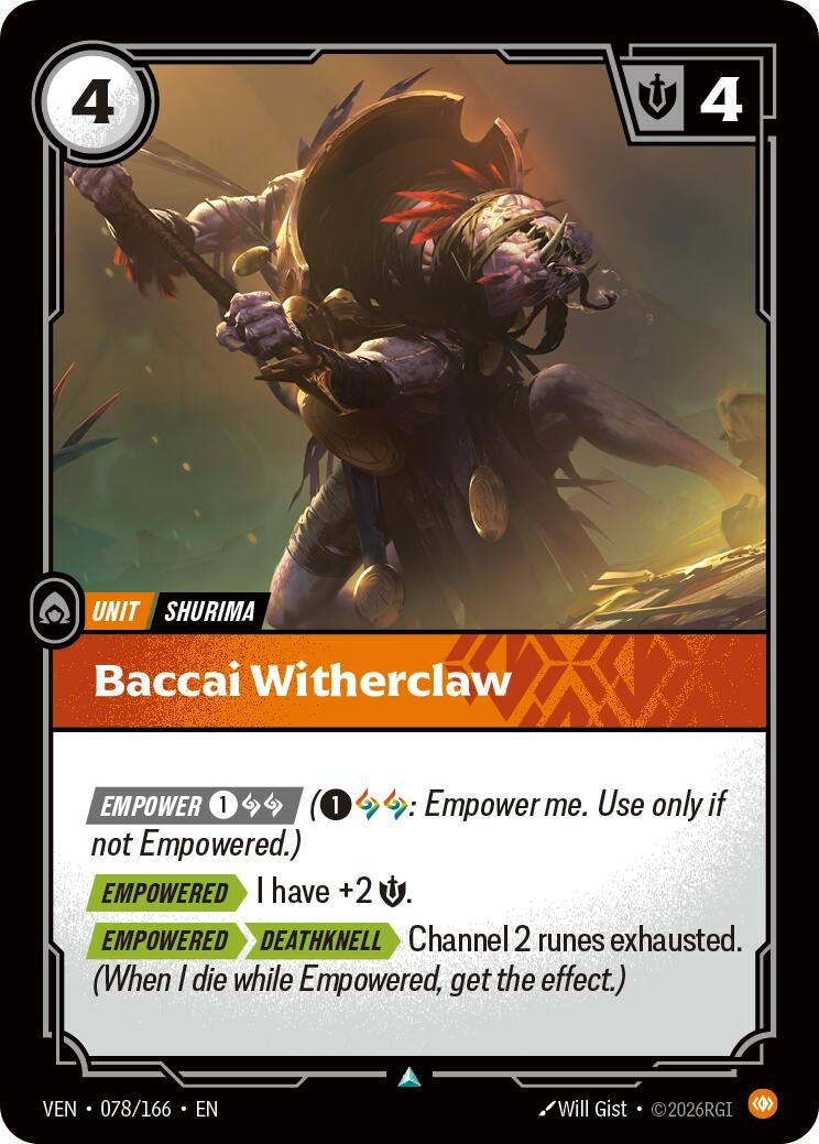 Baccai Witherclaw (078/166) (VEN)