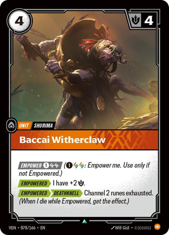 Baccai Witherclaw (078/166) (VEN)