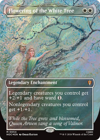 Image for Flowering of the White Tree (Borderless) (Surge Foil) (54) (HOC) - Magic: The Gathering