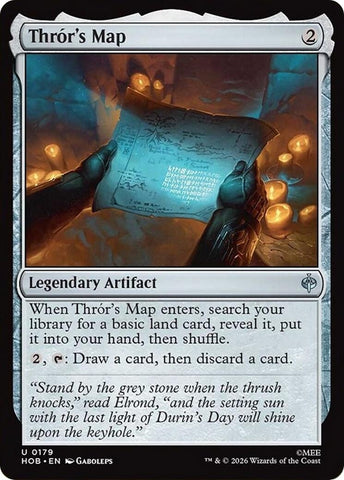 Image for Thror's Map (179) (HOB) - Magic: The Gathering
