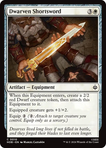 Image for Dwarven Shortsword (10) (HOB) - Magic: The Gathering