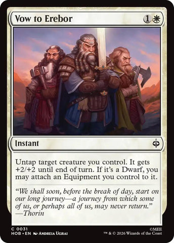 Image for Vow to Erebor (31) (HOB) - Magic: The Gathering
