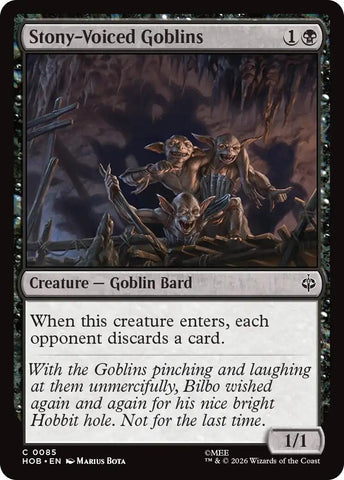 Image for Stony-Voiced Goblins (85) (HOB) - Magic: The Gathering