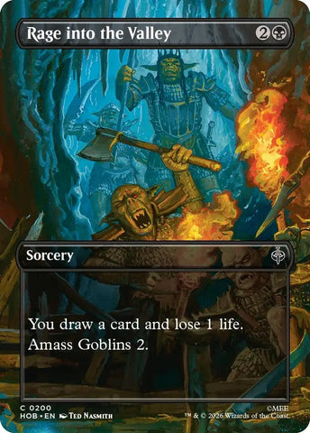 Image for Rage into the Valley (Borderless) (200) (HOB) - Magic: The Gathering