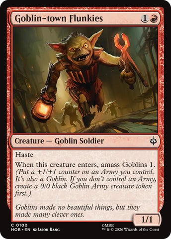 Image for Goblin-town Flunkies (100) (HOB) - Magic: The Gathering