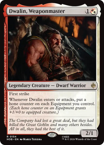 Image for Dwalin, Weaponmaster (154) (HOB) - Magic: The Gathering