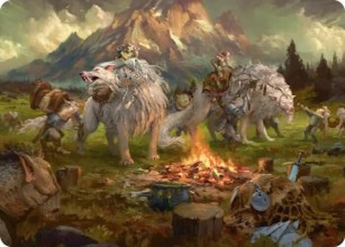 Image for Mount Gundabad Mobilizes Art Card (54) (ASHOB) - Magic: The Gathering