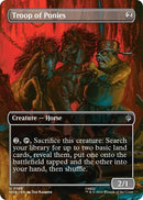 Image for Troop of Ponies (Borderless) (199) (HOB) - Magic: The Gathering