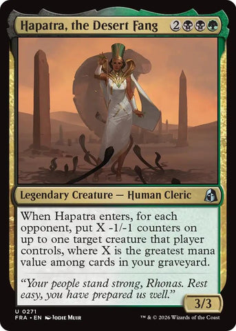 Image for Hapatra, the Desert Fang (271) (FRA) - Magic: The Gathering