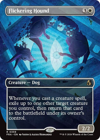 Image for Flickering Hound (Borderless) (359) (FRA) - Magic: The Gathering