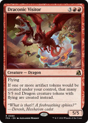 Image for Draconic Visitor (80) (FRA) - Magic: The Gathering