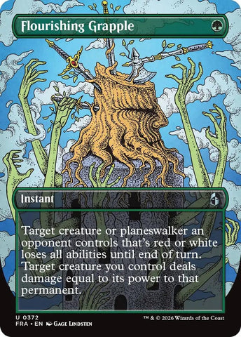 Image for Flourishing Grapple (Borderless) (372) (FRA) - Magic: The Gathering