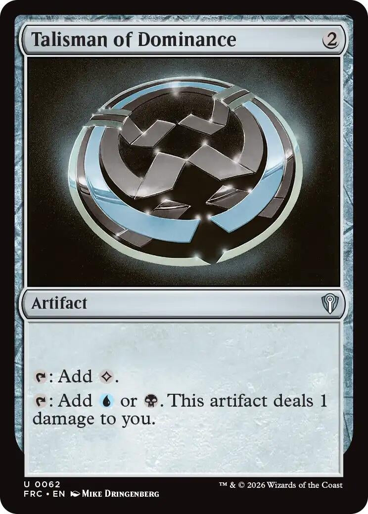 Image for Talisman of Dominance (62) (FRC) - Magic: The Gathering