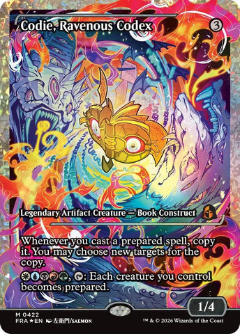 Image for Codie, Ravenous Codex (Showcase) (Fracture Foil) (422) (FRA) - Magic: The Gathering