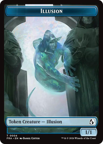 Image for Illusion // Jace Double-Sided Token (4 // 5) (FRA) - Magic: The Gathering
