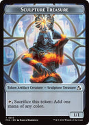 Image for Sculpture Treasure // Beast Double-Sided Token (13 // 8) (FRA) - Magic: The Gathering