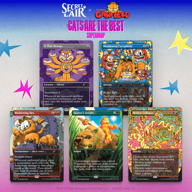 Secret Lair x Garfield: Our Only Thought is to Entertain You