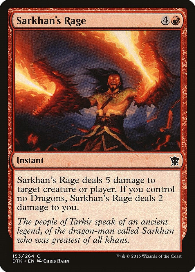 Sarkhan's Rage (153) (DTK)