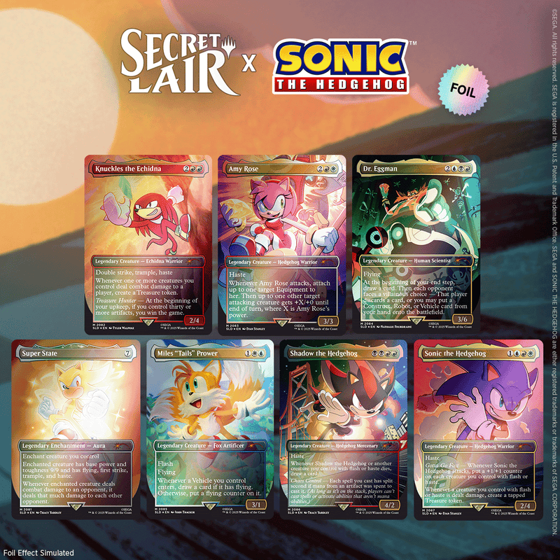 Secret Lair x  Sonic: Friends & Foes