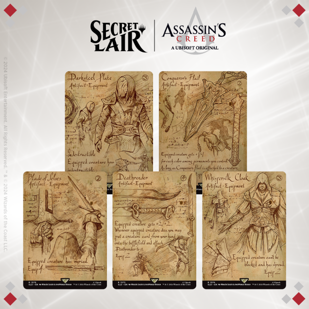 Secret Lair X Assassin’s Creed: Da Vinci’s Designs