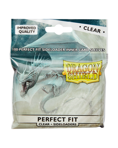Dragon Shield 100 Sleeves, Perfect Fit - Clear (Side-loading)