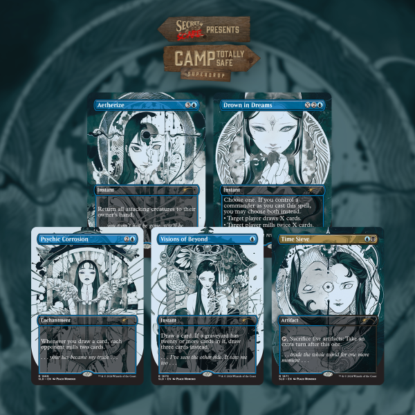 peach momoko card sleeves Ultra Pro Playmat: Secret Lair, Deep Thoughts Deep Feelings: Drown in Dreams playmats enhance the gameplay experience Secret Lair Drop Featuring: Peach