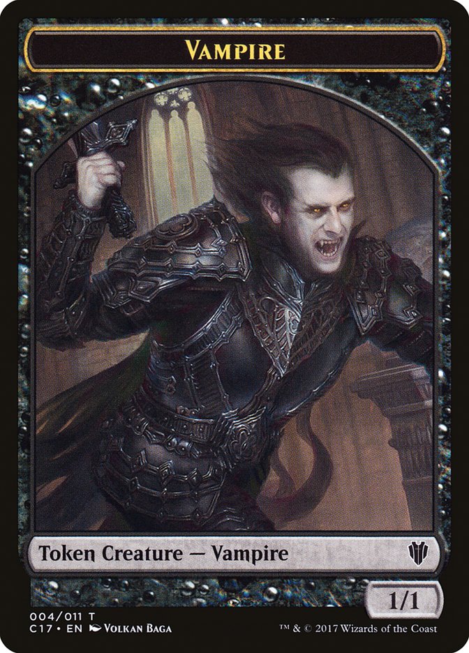 Eldrazi Spawn // Vampire Double-Sided Token [Commander 2017 Tokens]