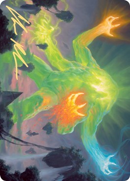 Omnath, Locus of Creation Art Card (Gold-Stamped Signature) [Art Series: Zendikar Rising]