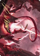 Thundering Rebuke Art Card (Gold-Stamped Signature) [Art Series: Zendikar Rising]
