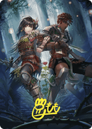 Defense of the Heart Art Card (Gold-Stamped Signature) [Wilds of Eldraine Art Series]