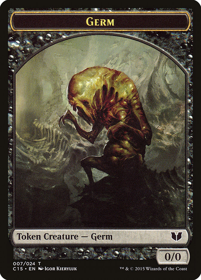 Frog Lizard // Germ Double-Sided Token [Commander 2015 Tokens]