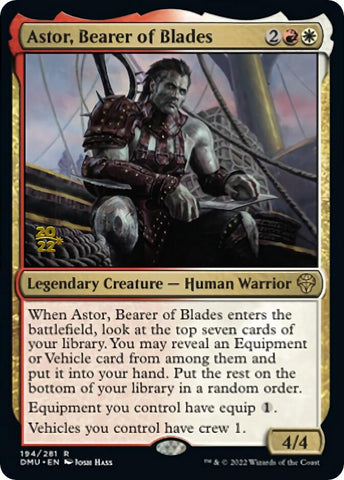 Astor, Bearer of Blades [Dominaria United Prerelease Promos]