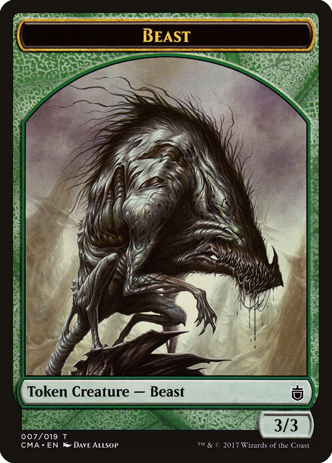 Beast Token (007/019) [Commander Anthology Tokens]